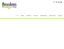 Tablet Screenshot of freedomdesignllc.com